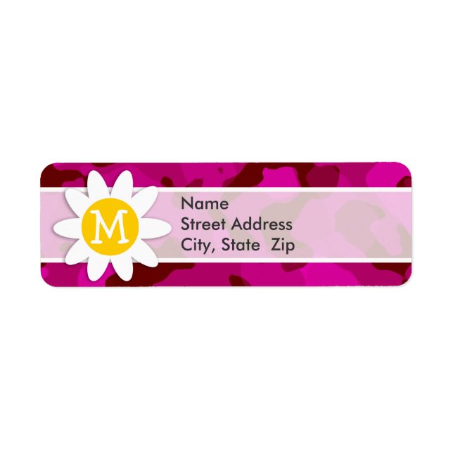 Étiquette Camo Deep Cerise ; Camouflage.gif (Devant)