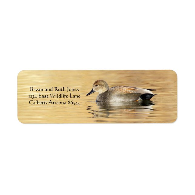 Étiquette Canard à mâle (Devant)