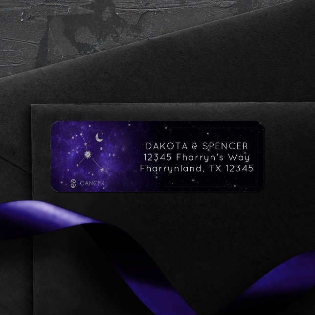 Étiquette Cancer du pourpre du zodiaque | Horoscope d'astrol (Créateur téléchargé)