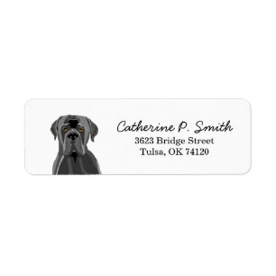 Étiquette Cane Corso Adresse de retour