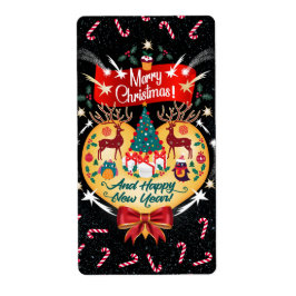 Étiquette Canettes de Noël