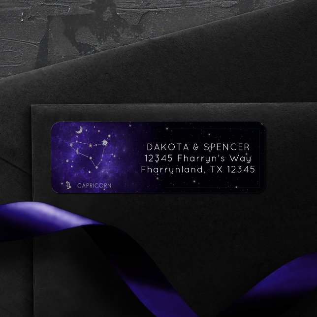 Étiquette Capricorne de violet zodiaque | Horoscope astrolog (Créateur téléchargé)