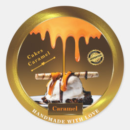 étiquette caramel personnalisé
