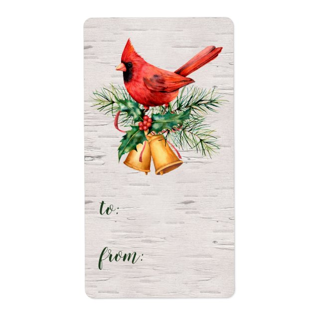 Étiquette Cardinal Compagnie Noël à De (Devant)