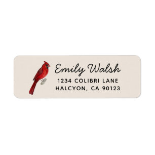 Étiquette Cardinal Return Address