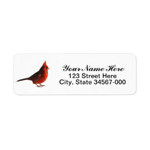 Étiquette Cardinal rouge masculin