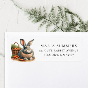 Étiquette Carottes de lapin géantes flamandes Adresse de ret