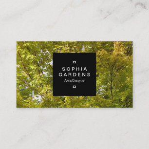 Étiquette carré 01a - Arbres à l'automne