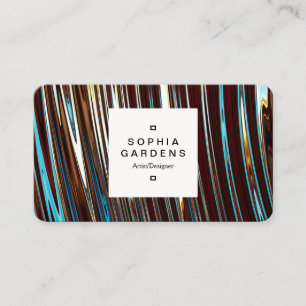 Étiquette carré 03a - Métalliques Abstraits