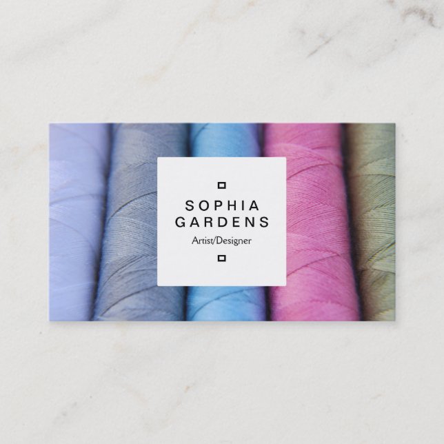 Étiquette carré 03a - Roulettes de coton (Devant)