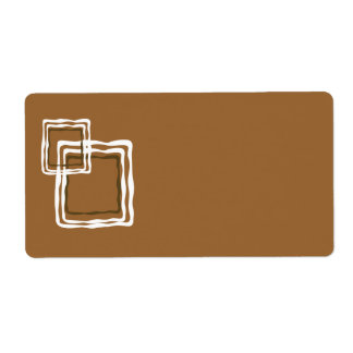 Étiquette Carré Abstrait