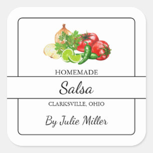 Étiquette Carré de salsa maison