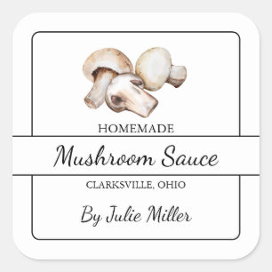 Étiquette Carré de sauce aux champignons maison