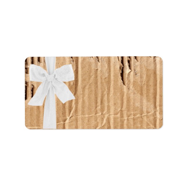 Étiquette Carte d'adresse postale blanche 1,25 po x 2,75 po (Devant)
