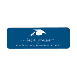 Étiquette Carte d'invitation / annonce de fête de fin d'étud