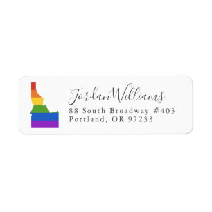 Étiquette Carte gay des États-Unis État de l'Idaho