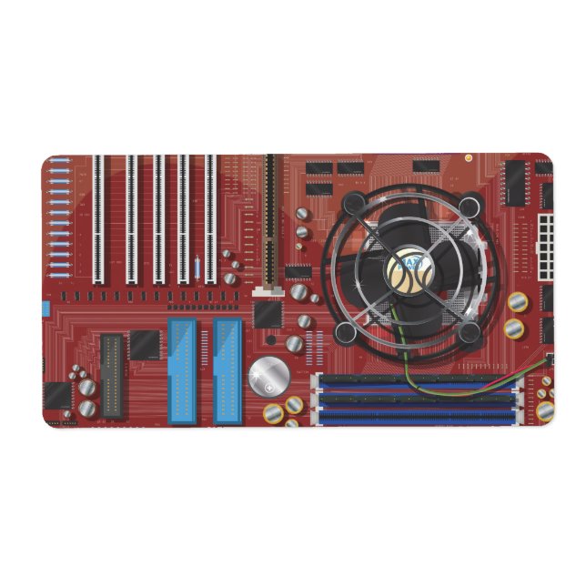 Étiquette Carte mère d'ordinateur (Devant)