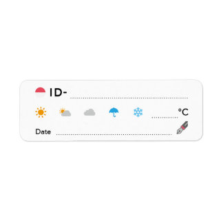 Étiquette Carte postale ID Indonésie Météo pour l'Indonésie