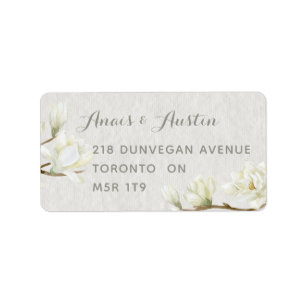 Étiquette Carte RSVP Magnolia Mariage après-midi