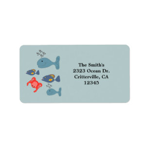 Étiquette Cartographie Sea Life