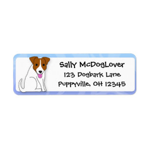 Étiquette Carton Jack Russell Terrier