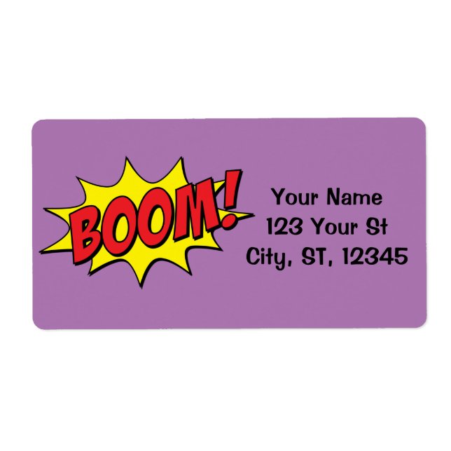 Étiquette Cartoon Boom Thunder_Cove (Devant)