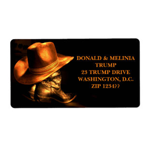 ÉTIQUETTE CASQUETTE DE COWBOY & BOOTS