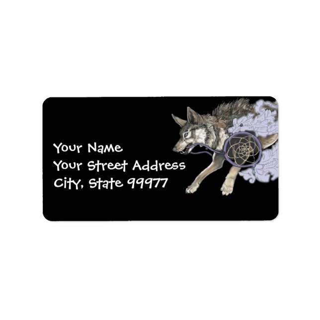 Étiquette Catch a Dream, Dreamcatcher Wolf~ s'adresse aux ét (Devant)
