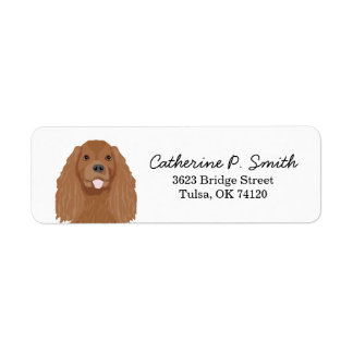 Étiquette Cavalier King Charles Spaniel Adresse de retour