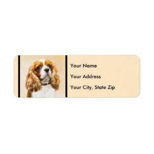 Étiquette Cavalier King Charles Spaniel Peinture originale