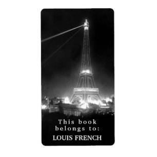 Étiquette Ce livre appartient à la plaque d'immatriculation