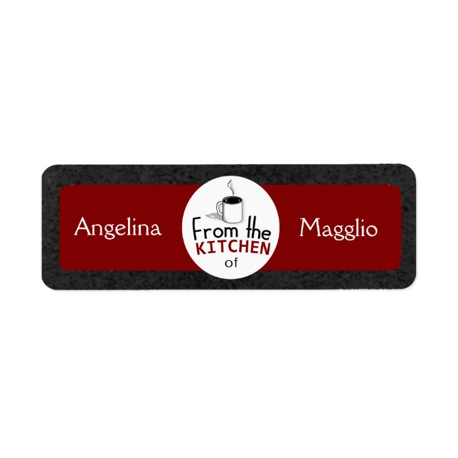 Étiquette Ce Plat Rétro Est De Vous ! Personnalisé (Devant)