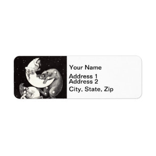 Étiquette Celestial Moon Sky Universe God Night Illustration