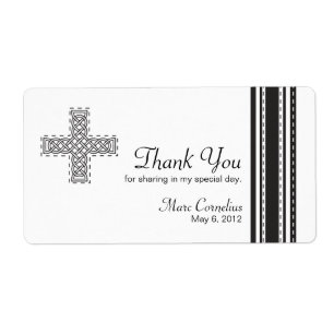 Étiquette Celtic Cross First Holy Communion Favor