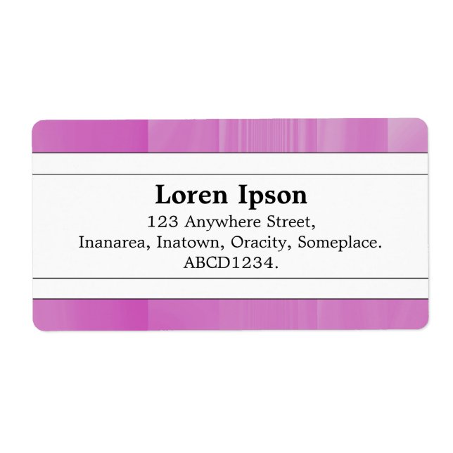 Étiquette Center Band II - Verre de lilas (Devant)