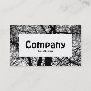 Étiquette central - Arborescence à contraste élevé