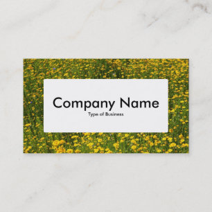 Étiquette central v4 - Lit de marguerites jaunes