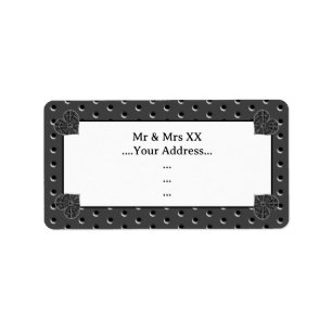 Étiquette Céramique noir