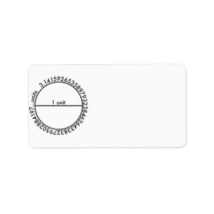 Étiquette Cercle de pi