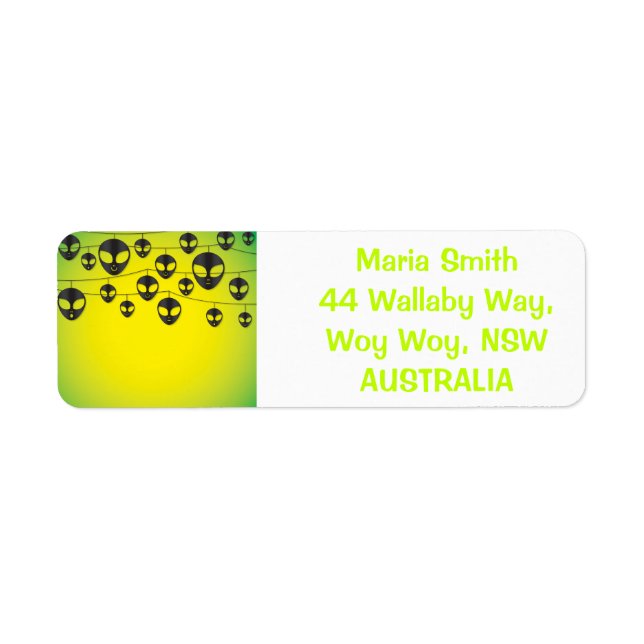 Étiquette chaîne Alien (Devant)