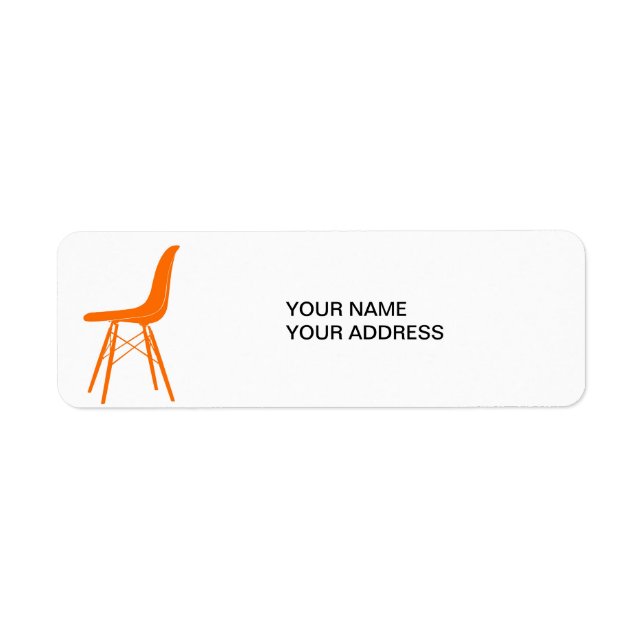 Étiquette Chaise latérale en plastique moulé Eames (Devant)