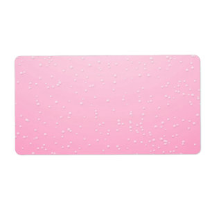 Étiquette Champagne rose avec minuscules bulles Art Arrière