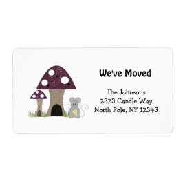 Étiquette Champignons Nouvelle adresse résidentielle
