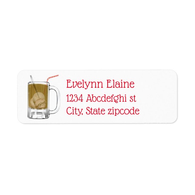 Étiquette Char à bière racine (Devant)