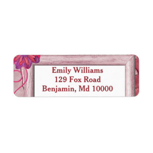 Étiquette Charming Purple Rustic