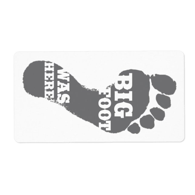 Étiquette Chasquatch - Bigfoot (Devant)