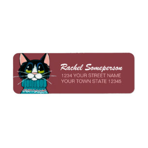 Étiquette Chat de smoking utilisant un chandail laid