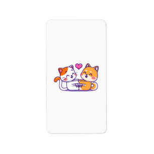 Étiquette Chat et Shiba Inu