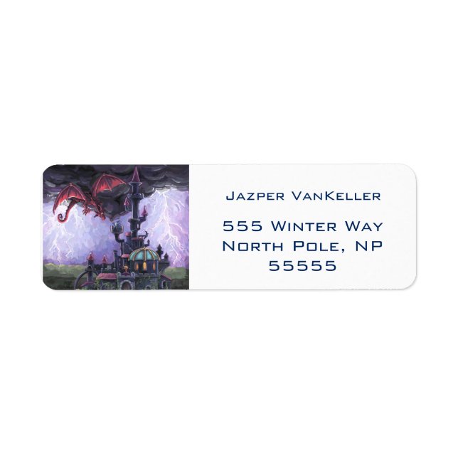 Étiquette Château du Dragon (Devant)