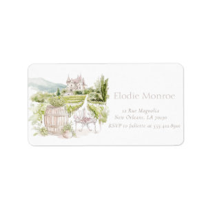 Étiquette Château élégant de Provence Mariage champêtre fran